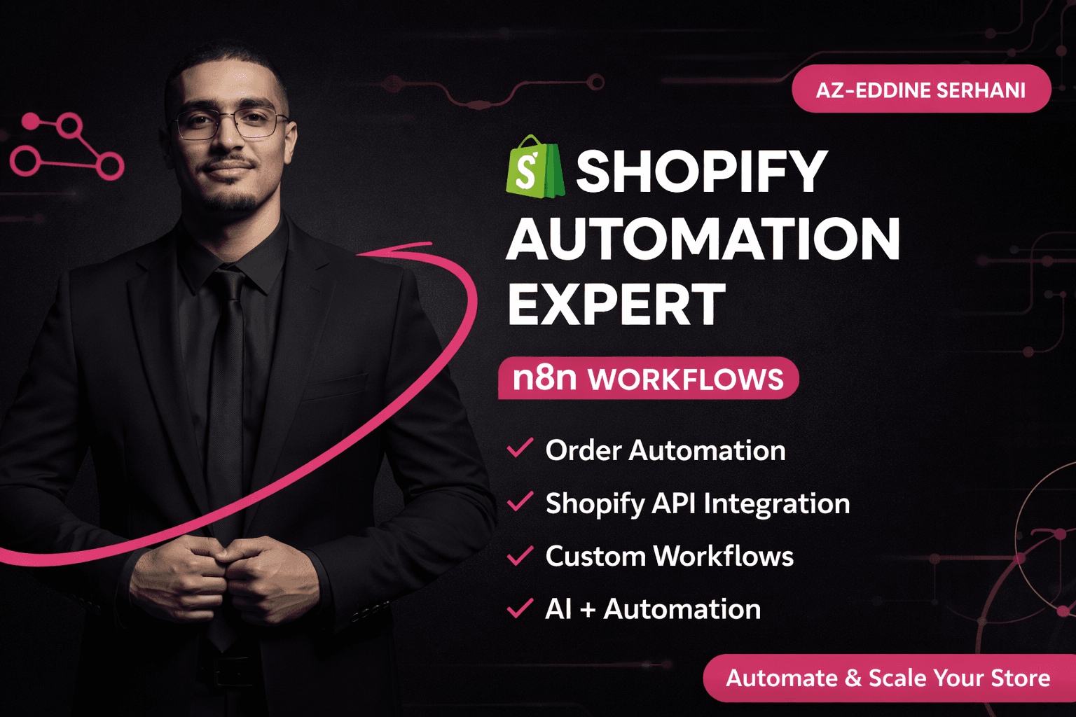 I will automate your Shopify store with n8n workflows